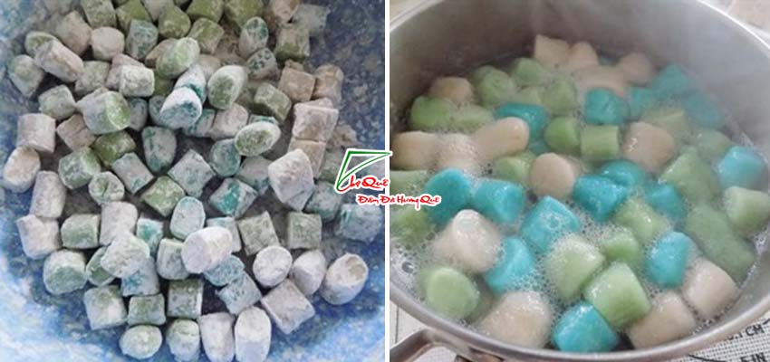 Luộc khoai m&ocirc;n dẻo